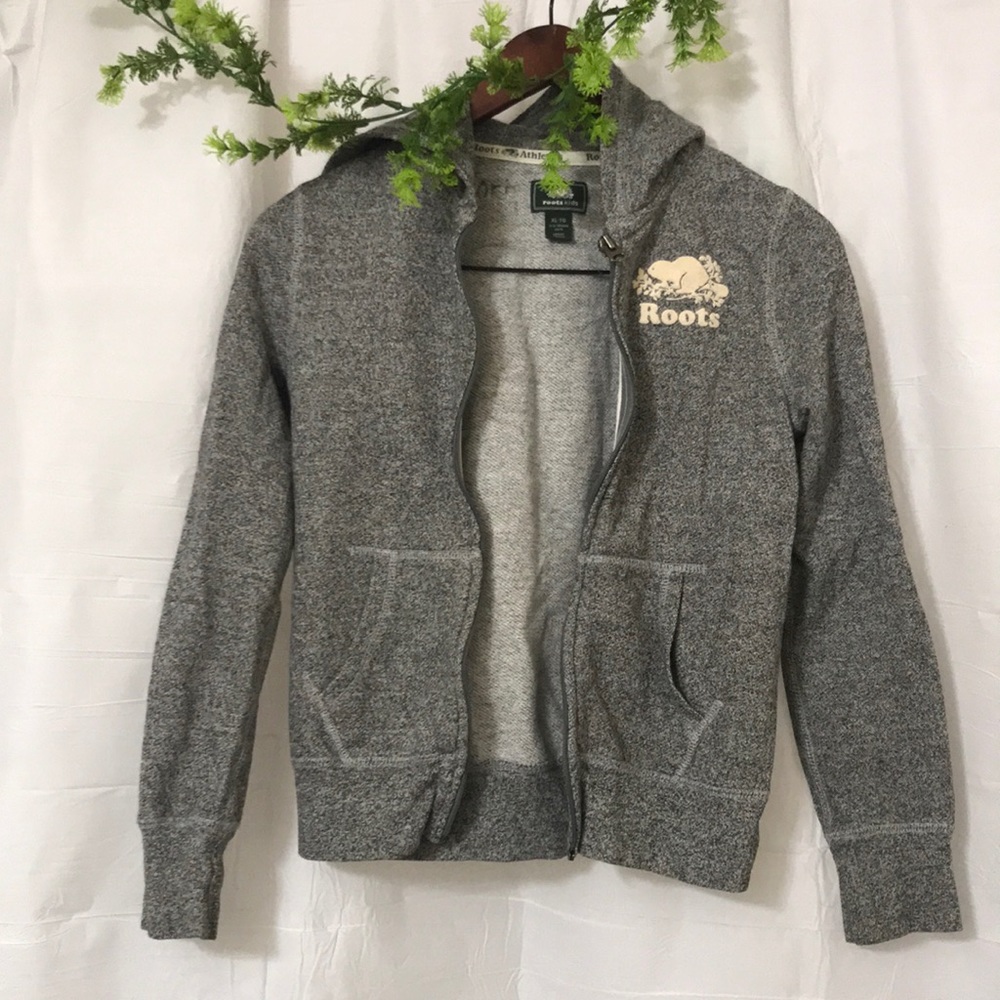 Roots zip up hooded sweater - youth